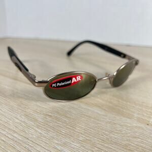 NWOT Vintage Bolle Beryl 2.0 Sunglasses Polarized Oval Metal Italy Y2K